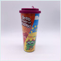 12oz/16oz Cup Disposable Colorful Plastic Coffee Mugs for Promotion